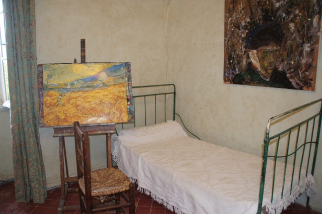 Van Gogh's room is reproduced at the asylum in St. Remy, France, where he lives and painted over 100 paintings.